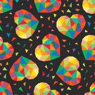 colorful hearts seamless background N2