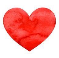 Watercolor heart N23
