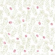 ladybug and cute flowers seamless pattern N6