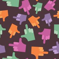 fuck seamless pattern background hands Vector illustration N2