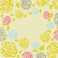 Retro card with vintage rose N3