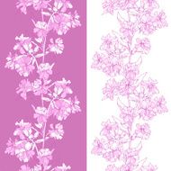 Seamless floral border N5