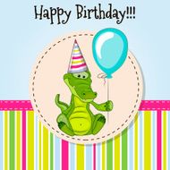 Crocodile with balloon N2