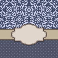 Vintage vector flower frame N51