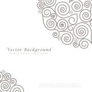 Abstract vector background with curls N11