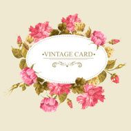 Vintage Greeting Card Watercolor Illustration N2