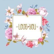 Vintage Greeting Card Watercolor Illustration N3