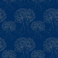 Magical trees at night