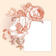 Vector vintage postcard