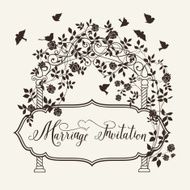 Marriage invitation card N10