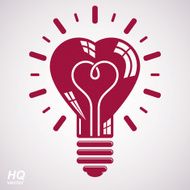Electricity light bulb symbol isolated on white background N2