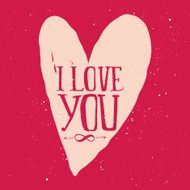 Greeting card with heart N7
