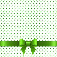 Background with green bow