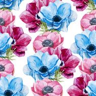 Anemones flowers pattern N7
