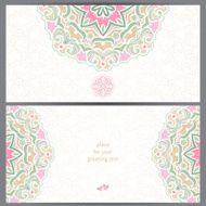 Vintage ornate cards in Eastern style N8