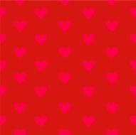Red hearts seamless pattern Valentine's day vector illustration