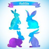 Set of Easter rabbits N5