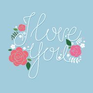 I love you card design