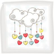 Colorful heart for Happy Valentine&#039;s Day celebration