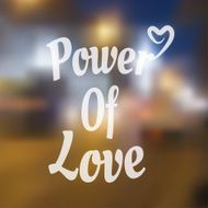 Vector typography on blur background N36