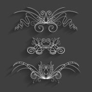 Set of Design Elements for Page Border N3