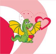 Dragon greeting card