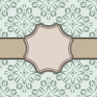 Vintage vector flower frame N52