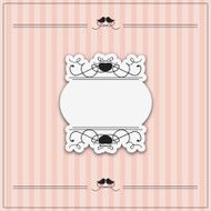 Valentine&#039;s Day vintage frame banner