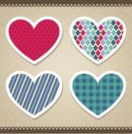 scrapbook hearts