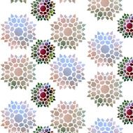 Abstract illustration crystal precious heavenly colors