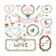 Elements for wedding invitations N2