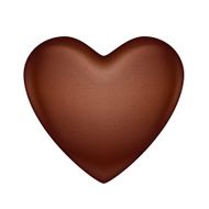 Glossy vector chocolate heart bonbon