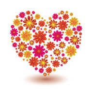 Floral heart shape N6