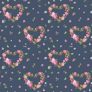 Flower Background - Seamless Floral Shabby Chic Pattern