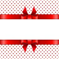 Background with red bow N2