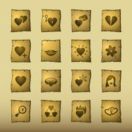 papyrus love icons
