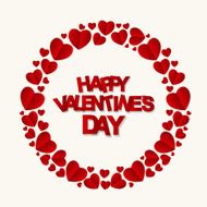 Happy Valentines Day Card Vector Illustration N43