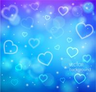 vector abstract glow soft hearts background N4