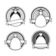 Black and white wedding stamps
