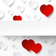 Abstract paper heart background