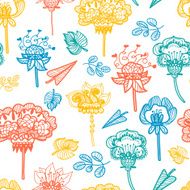 floral seamless pattern N619