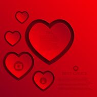 vector modern heart background N2