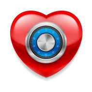Shiny red heart as a safe N3
