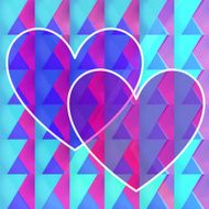 Abstract Heart Design Creative Graphic N2