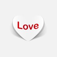 paper sticker Heart Love N9