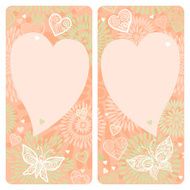Invitation cards with lace ornament N2