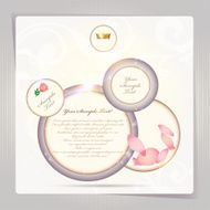 Vintage rose bubbles