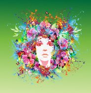 Girl in the image of spring N2