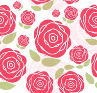 Floral Seamless Pattern Background for Wedding and Birthday Vec N13