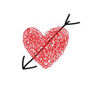 heart with arrow vector